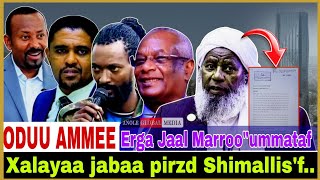 Xalayaa jabaa pirzd Shimallis'f// Erga Jaal Marroo''Ummataf// 5/30/2024 #AGM #news