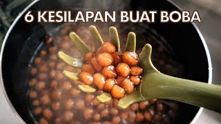 6 KESILAPAN BUAT BOBA! 3 Bahan aje, tapi barai juga | BASICKELI