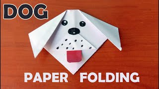 Paper Origami | Easy Origami Dog | Super Easy Paper folding Dog for Kids | पेपर का कुत्ता कैसे बनाए