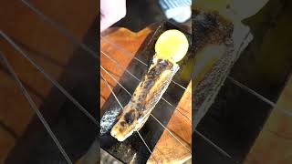 【七輪】カマスの炭火焼きがうますぎる！　#asmr #bbq #seafood