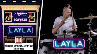 Layla - DJ Robin \u0026 Schürze | Drum Cover