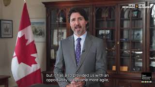 Canadian Prime Minister Justin Trudeau Addresses the OGP Virtual Leaders Summit