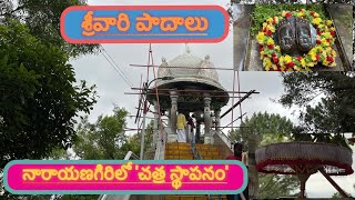 శ్రీవారి పాదాలు -నారాయణగిరి లో 'ఛత్ర స్థాపనం'