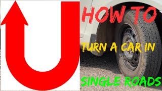 How to u turn a car in single road (Tamil) - தமிழ்.