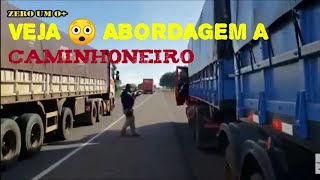 VEJA, ABORDAGEM DA PRF A CAMINHONEIRO CONTRABANDISTA