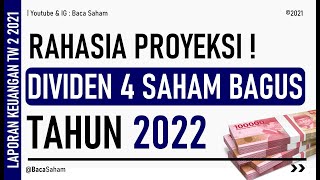 Proyeksi Dividen 4 Saham Bagus di Tahun 2022