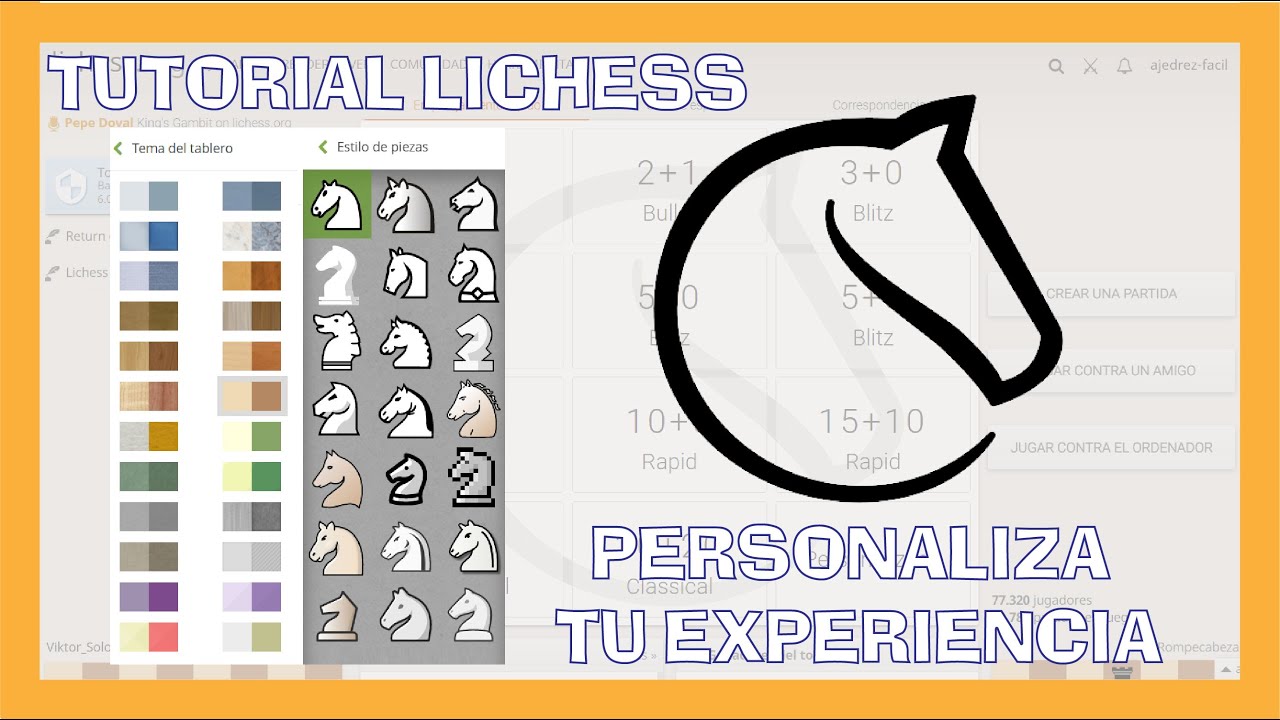 Personaliza Lichess ёяшо Interfaz Y Perfil Tutorial Lichess ёяте Youtube