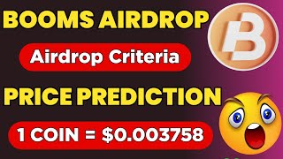 booms airdrop price prediction ! booms airdrop listing date ! booms airdrop ! ton station airdrop