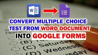 Convert Multiple Choice test into Microsoft Forms