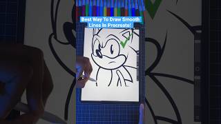 Do This To Draw Smooth Lines In Procreate! 😍 | Easy! #procreate #art #shorts