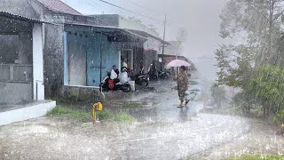 Super Heavy Rain accompanied by Wind Storm, Thunderstorm |99% Insomnia Relief,Stress Reduction