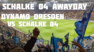 Schalke 04 awayday in Dresden! Dynamo Dresden vs Schalke 04! Fan march and players/fans celebrating