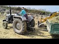 jcb 3dx backhoe machine mahindra swaraj new eicher sonalika tractor over loading trolley truck video