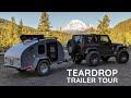 Teardrop Camping Trailer Tour | 2020 Timberleaf Trailer