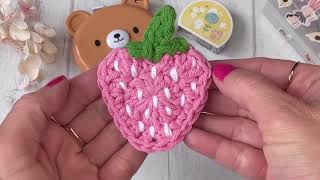 Tutoriel applique de Fraise au crochet facile