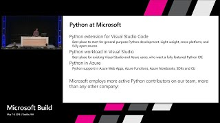 Get Productive with Python Developer Tools : Build 2018