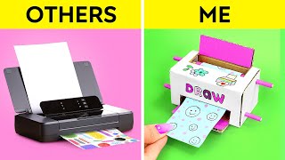 Cute DIY Printer from Cardboard! Amazing Parenting Ideas by 123 GO!