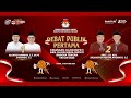 🔴LIVE: DEBAT PUBLIK PERTAMA Calon Bupati dan Wakil Bupati Pilkada Bangka Tengah