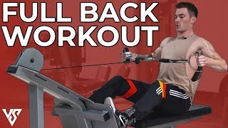 Full Upper Back Workout for Wider Lat Muscles | V SHRED