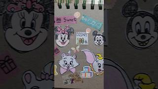 디즈니 100주년 기념 다꾸 l 미니코 #디즈니 #100주년 #다꾸 #disney #diary #스티커 #축하합니다 #shorts