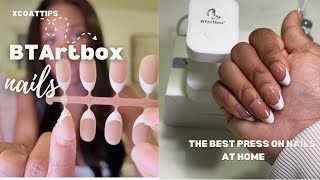 HOW TO APPLY PRESS ONS AT HOME FT BTARTBOX NAILS