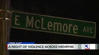 A night of violence across Memphis