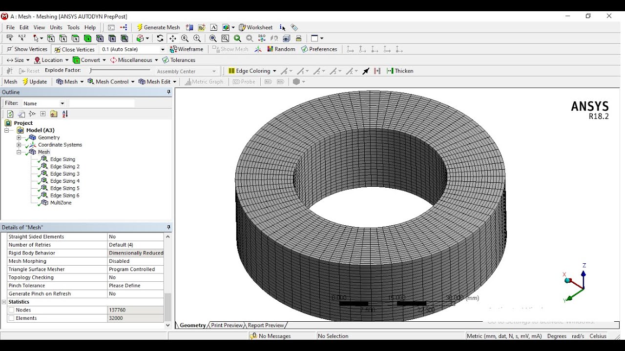 Ansys Meshing Tutorial Multizone Mesh Method Structural Error – Otosection