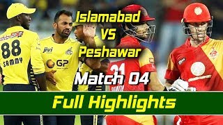 Islamabad United vs Peshawar Zalmi I Full Highlights | Match 4 | HBL PSL| M1O1