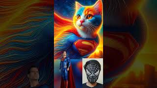 Superheroes but cat 😹 Avengers vs Dc - All Marvel Characters #marvel #avengers #shorts