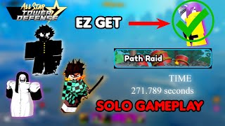 How To Fast Beat Path Raid In Solo (mob strat) | Astd | All Star Tower Defense