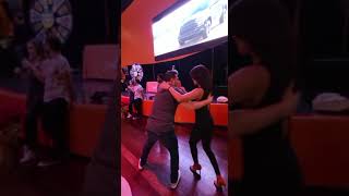 Carlos Téllez and Aza dancing Dania Beach Casino 3.