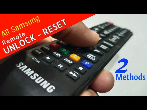 How To Fix Samsung TV Remote Control Lock Problem How To Unlock Samsung LCD/LED TV Remote Control