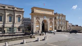 法国蒙彼利埃老建筑广场 promenade de peyrou Montpellier