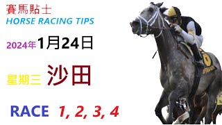 「賽馬貼士」🐴  2023 年 1 月 24 日 沙田🐴    香港賽馬貼士  HONG KONG HORSE RACING TIPS  🐴 RACE  1  2  3  4