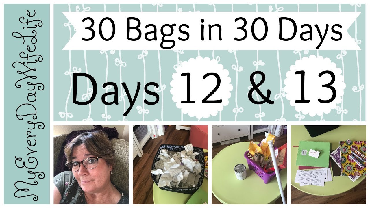 🌺Craftroom || Days 12 & 13 || 30 Bags & 30 Days Decluttering Challenge ...