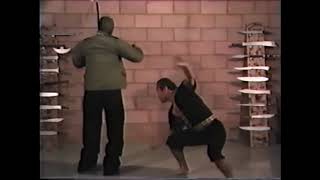 Kali/Eskrima training ... Sifu Dan Inosanto Single Stick whipping!