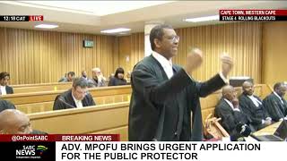 Adv Dali Mpofu brings an urgent application for the Public Protector Busisiwe Mkhwebane