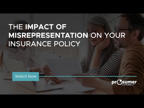 In what way would misrepresentation affect an insurance contract?
