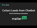 Automate Lead Collection for MailerLite | Email Marketing | MailerLite Chatbot Collect Contact