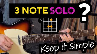 Chill, J.J. Cale style lead using just 3 fretted notes- Focus on dynamics instead of scales! - ML075