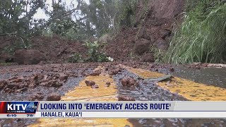 Hanalei Town in Kauai could get alternate routes to deal with flooding, landslides