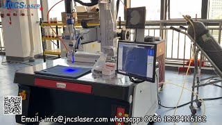 3kw 4 axis 5 axis automatic platform fiber laser welding machine with welding wire for steel parts