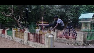 Chennai Parkour - 2016 Advance Through Obstacles compilation