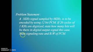 Pulse Code Modulation Numerical