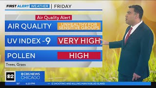 Chicago First Alert Weather: Air quality concerns Friday