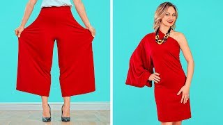 फैशन हैक्स और कपड़ो के DIY ट्रिक्स || 123 GO ! के स्मार्ट टिप्स लड़कियों के लिए