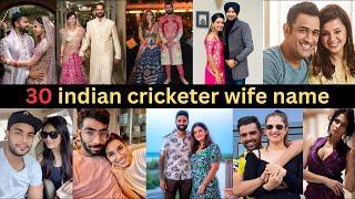 35 Indian Cricketers Wife | Most Beautiful Wives Of Indian Cricketer ||2023