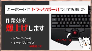 【作業効率UP!!】トラックボールキーボードの実力とは？ エレコム「 TK-TB01DMBK」