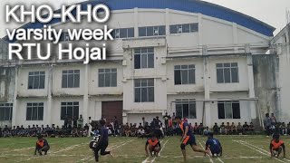 Kho kho match on varsity week// varsity week 2023 RTU Hojai