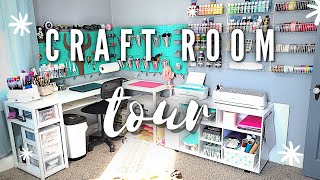 CRAFT ROOM TOUR / STUDIO OFFICE TOUR / SMALL BUSINESS WORKSPACE / CRAFTROOM ORGANIZATION AND STORAGE